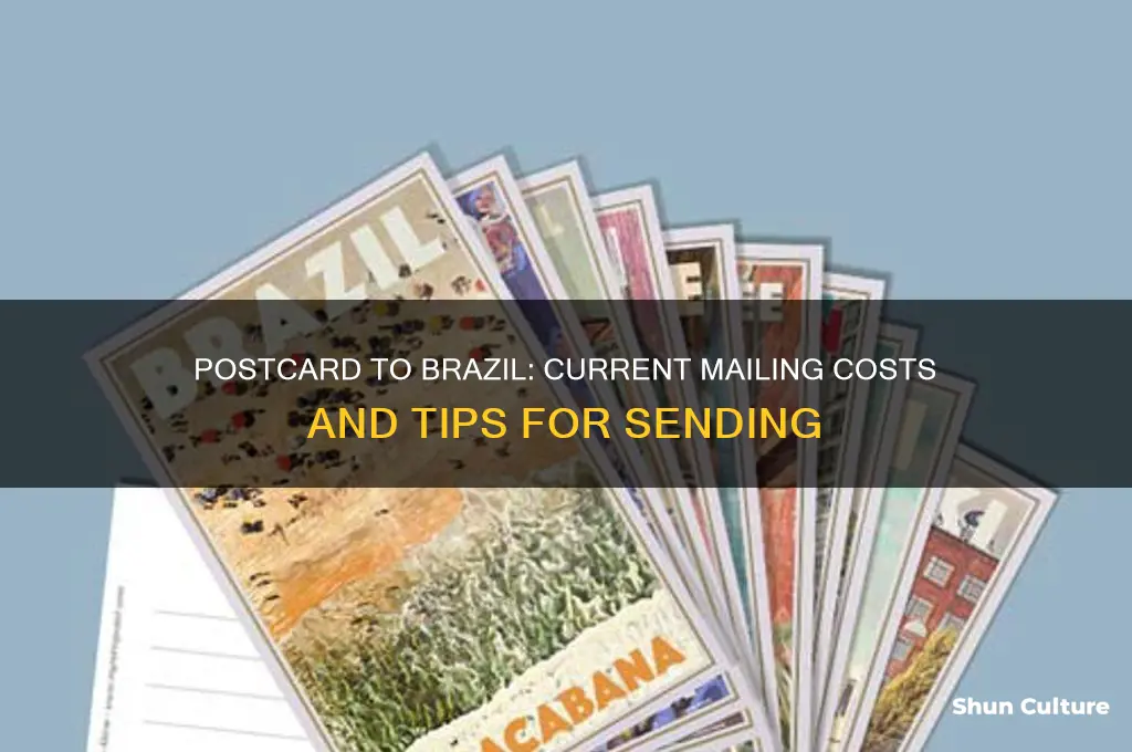 how much to send postcard to brazil