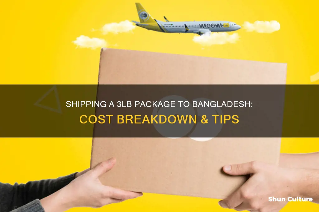 how much to ship a 3lb package to bangladesh