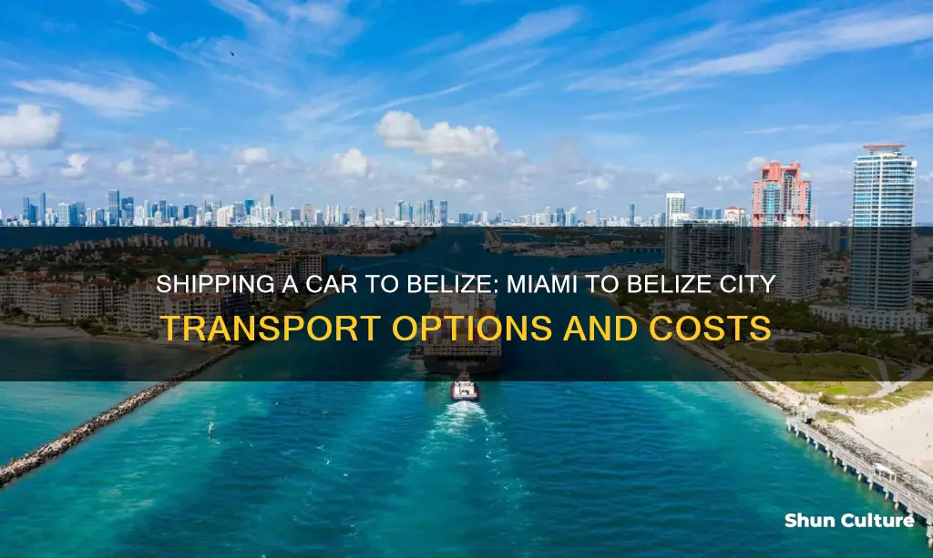 how much to ship a car from miami to belize