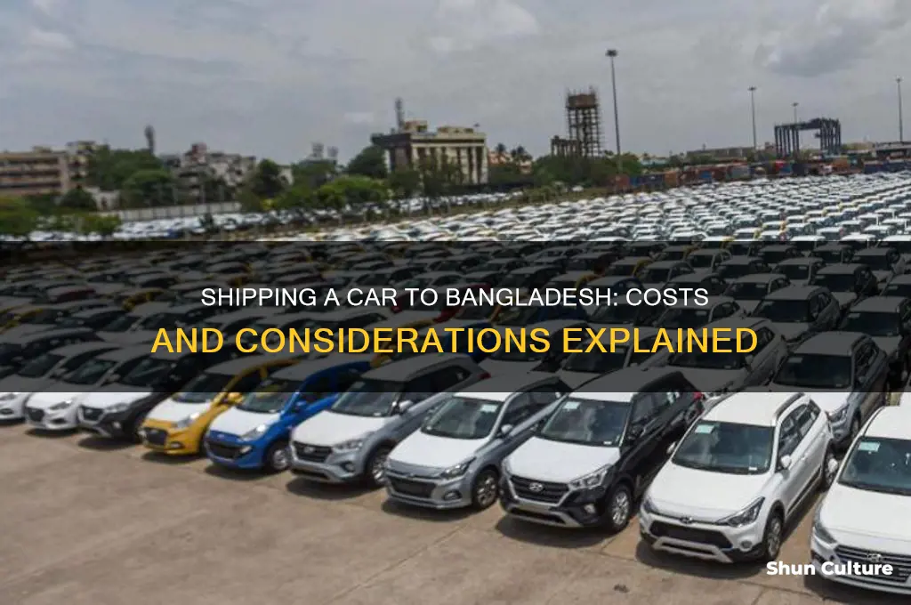 how much to ship a car to bangladesh