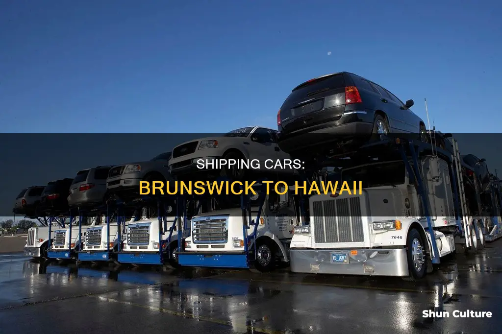 how much to ship car to hawaii from brunswick