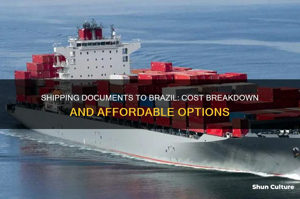how much to ship documents to brazil
