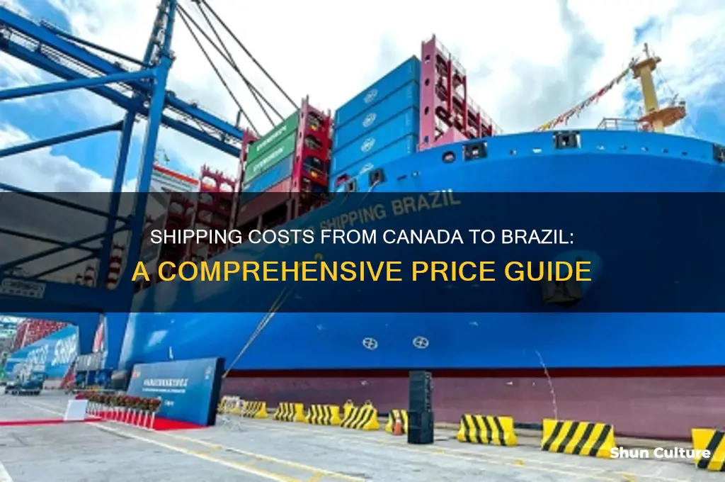 how much to ship from canada to brazil
