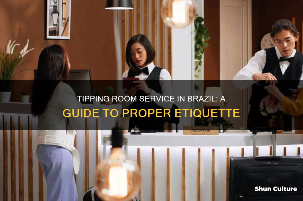 how much to tip room service in brazil