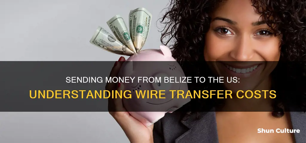 how much to wire money from belize to us