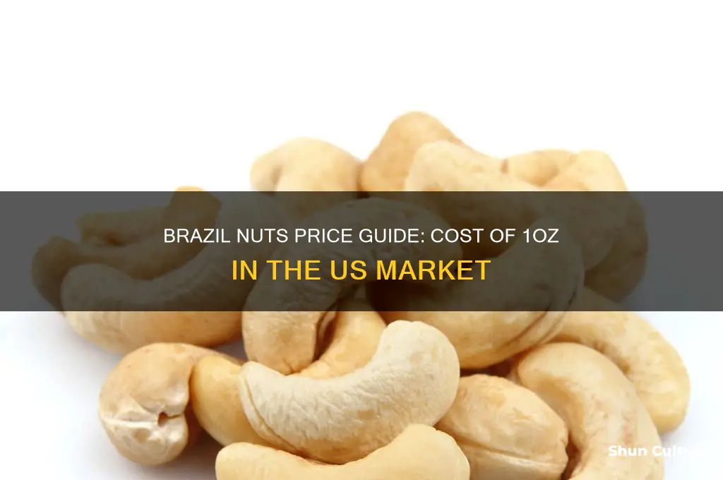 how much us 1oz of brazil nuts