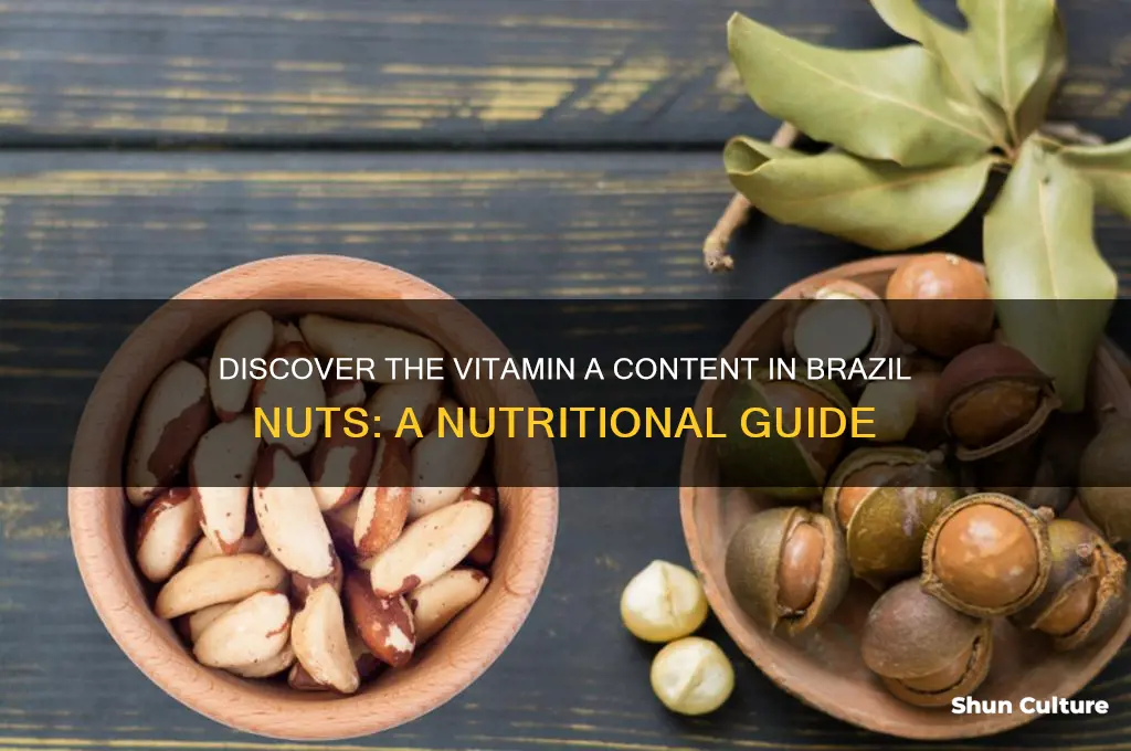 how much vitamin a in brazil nuts