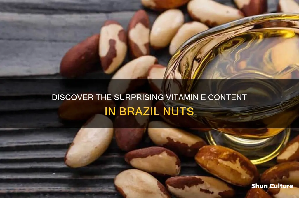 how much vitamin e in brazil nuts