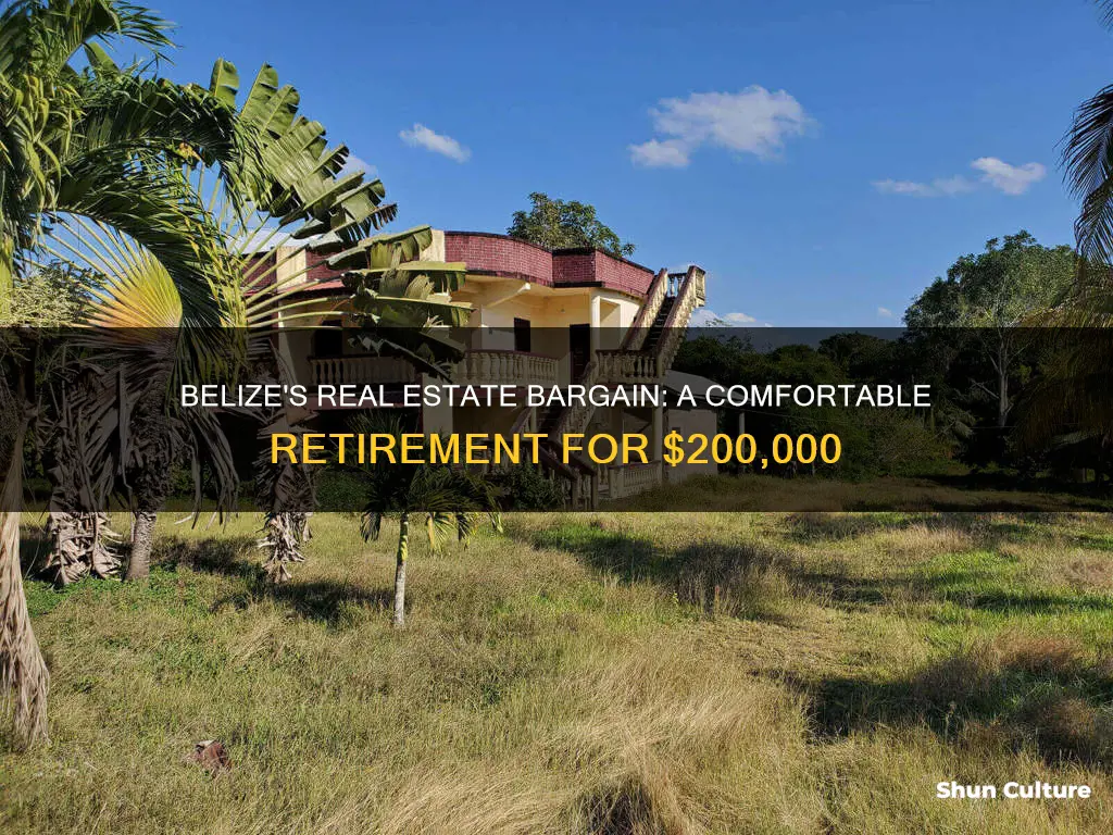 how much will 200000 buty in real estate in belize