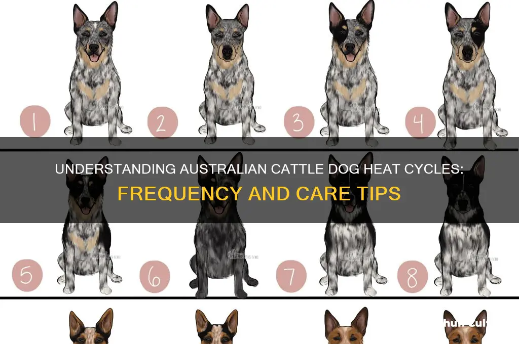 how often do australian cattle dogs go into heat