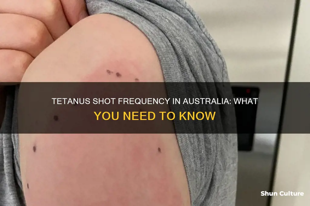 how often do you need a tetanus shot in australia