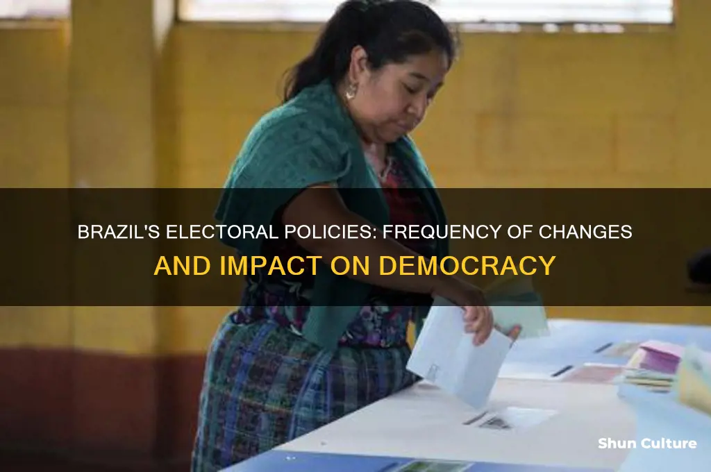 how often does brazil change their electoral policies