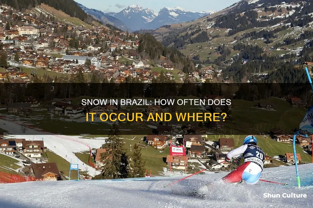how often does it snow in brazil