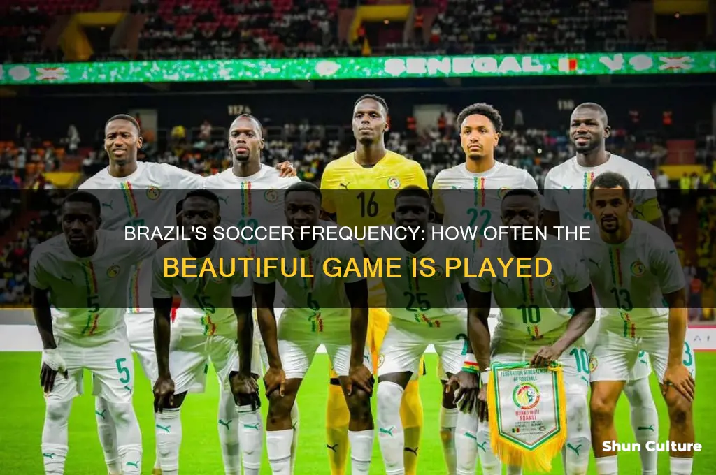 how often is soccer played in brazil