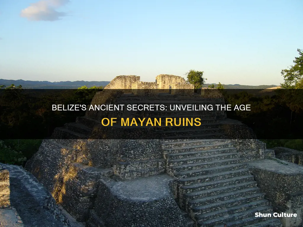 how old are mayan ruins in belize