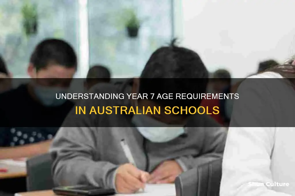 how old are you in year 7 australia