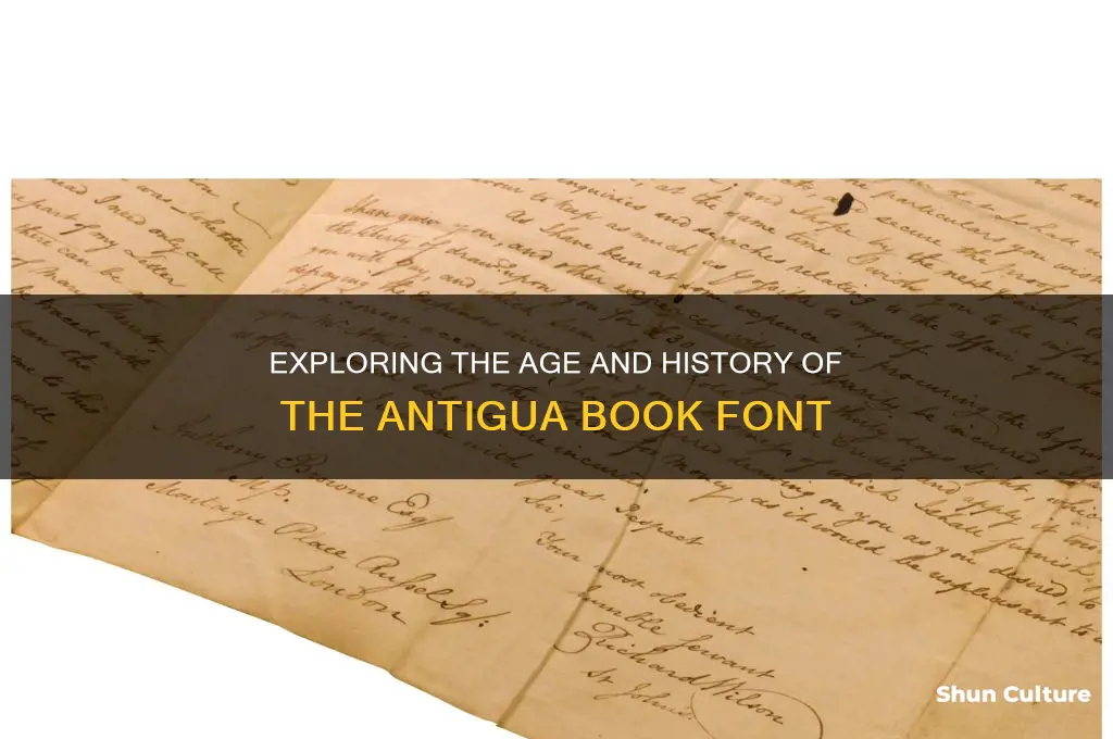 how old is book antigua font