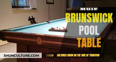 Dating Your Brunswick Pool Table