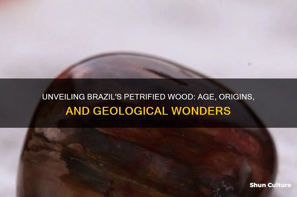 how old is petrified wood from brazil