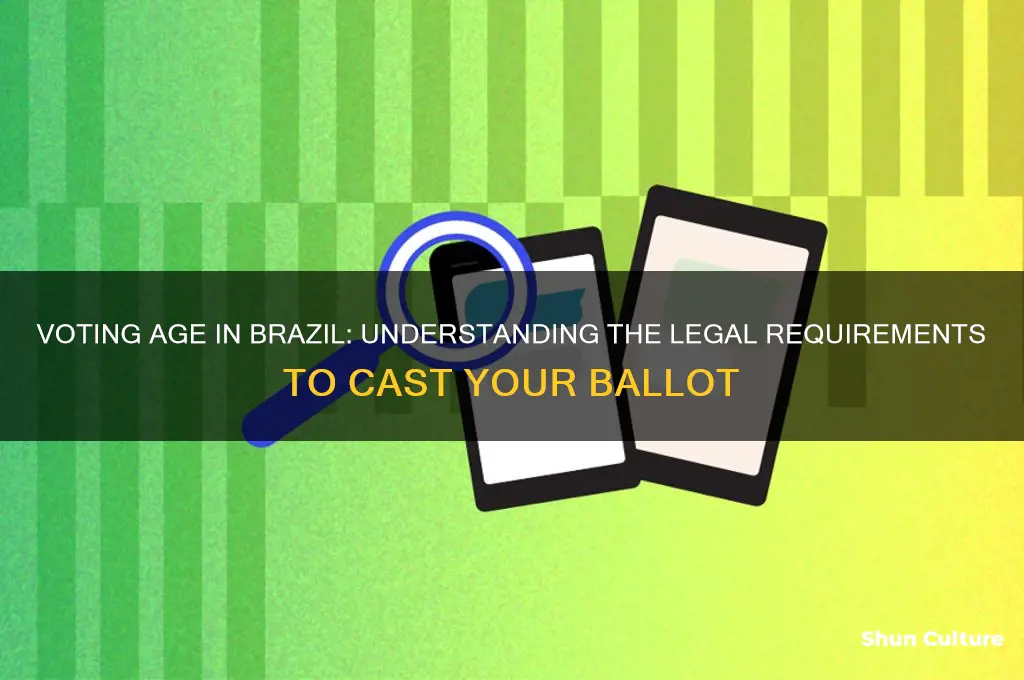 how old to vote in brazil