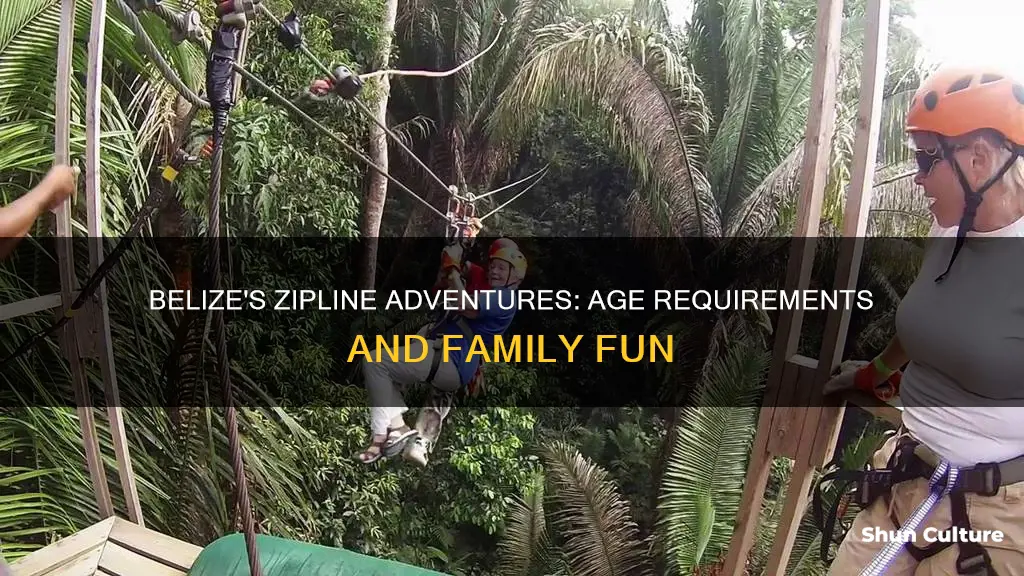 how old to zipline in belize