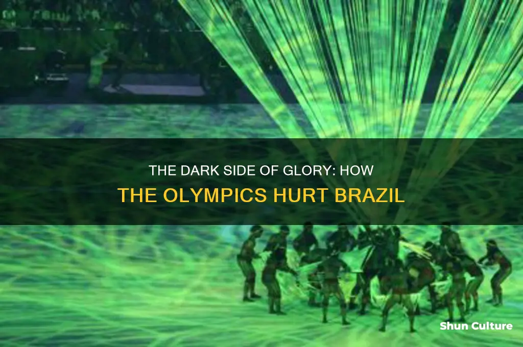 how olympics hurt brazil