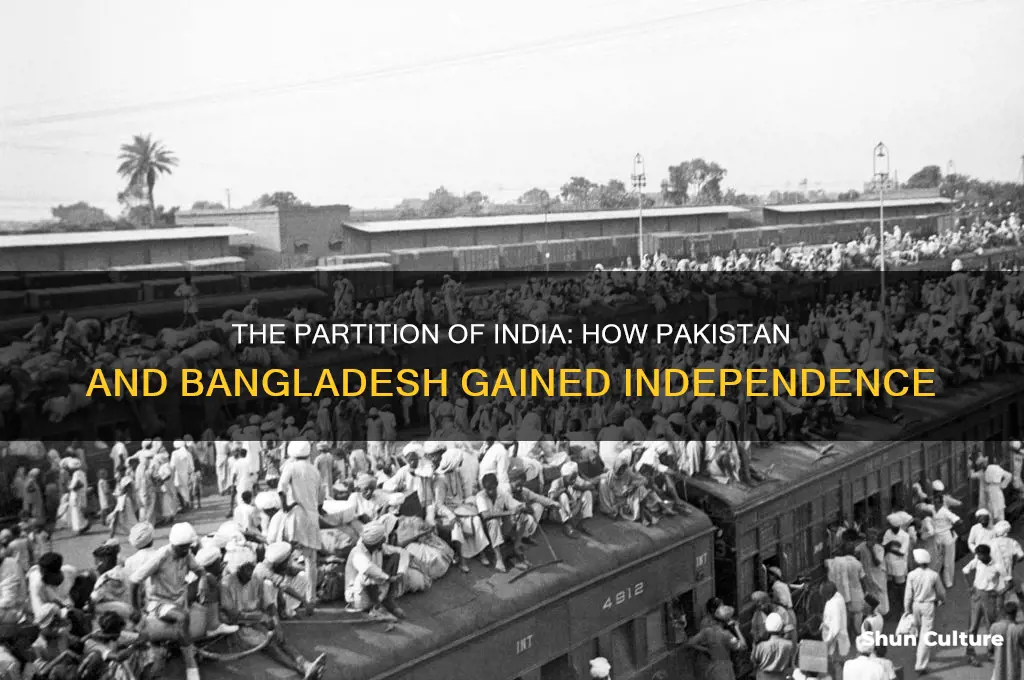 how pakistan and bangladesh is separated from india