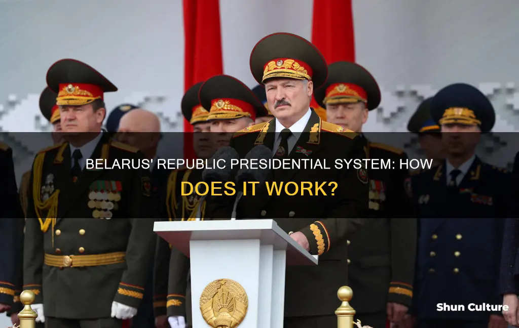 how republic presidential system operates in belarus