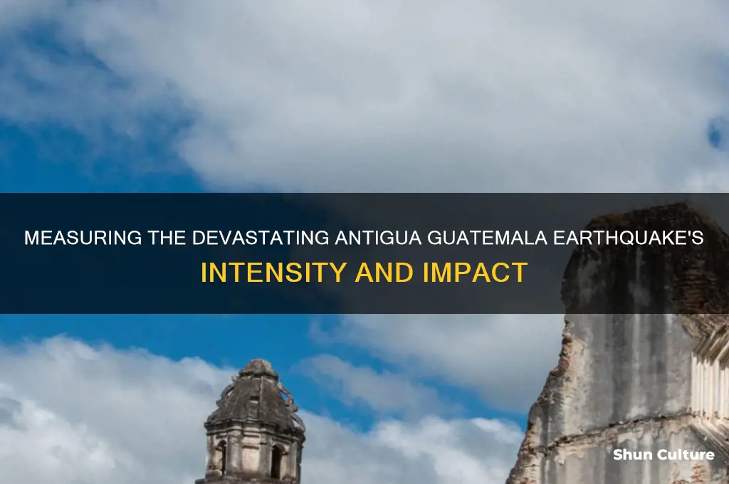 how strong was the earth quake in antigua guatemala