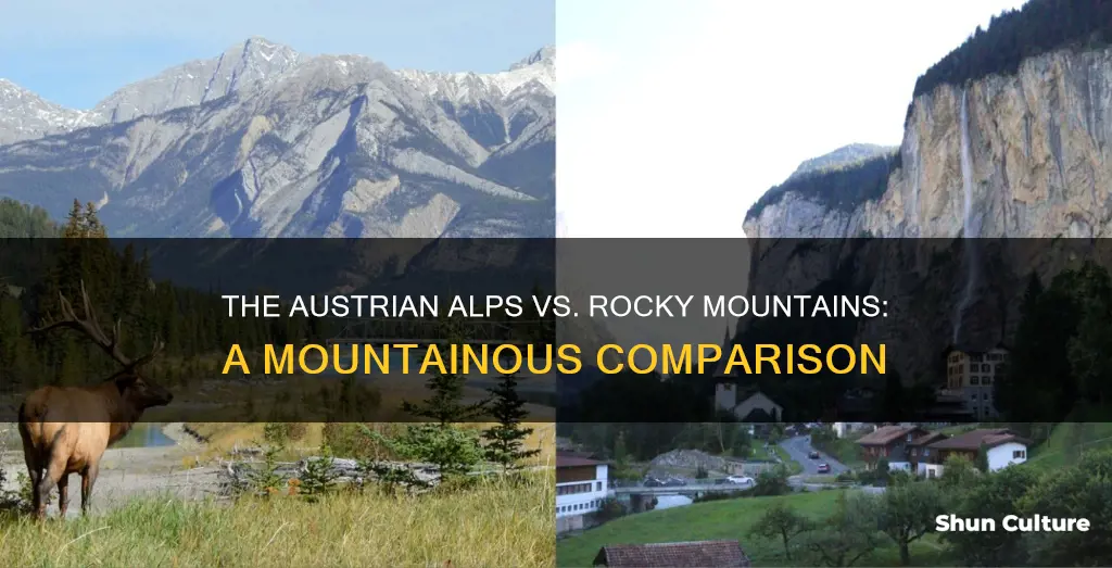 how the austrian mountains compare to rocky mountains