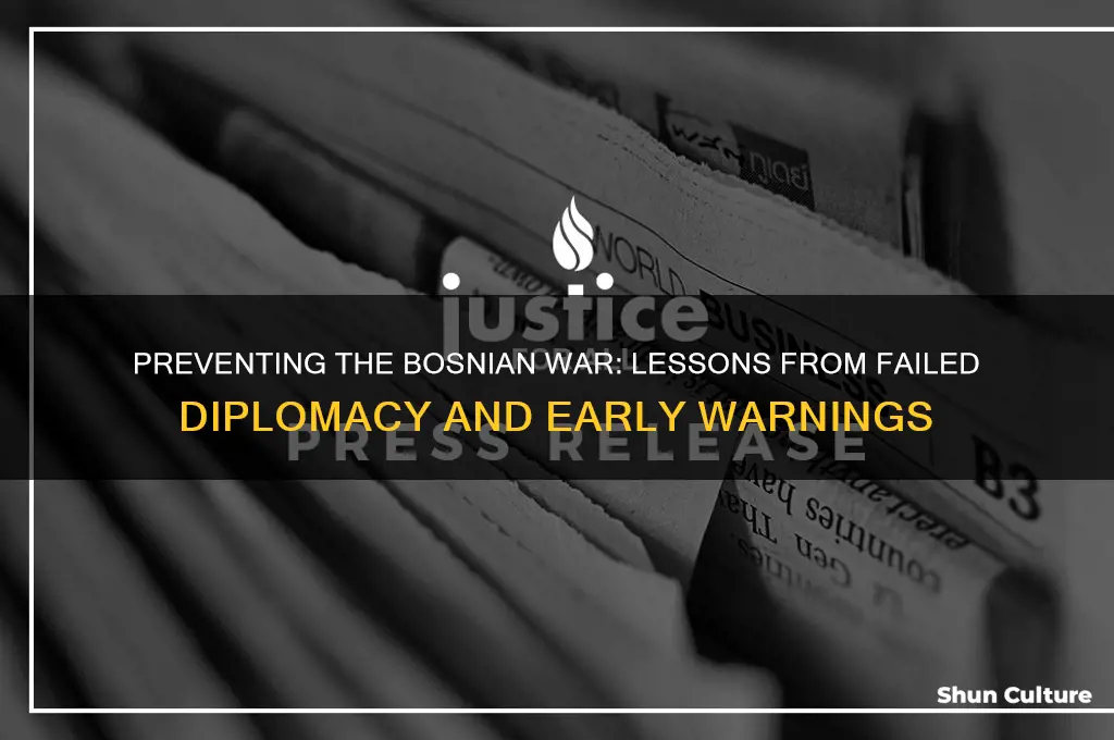 how the bosnian war could have been prevented
