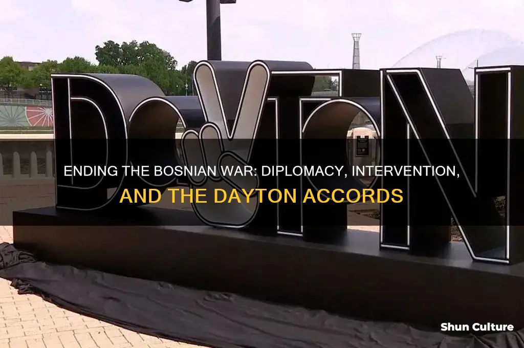 how the bosnian war was stopped