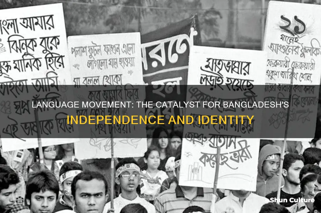how the language movement lead to the emergence of bangladesh