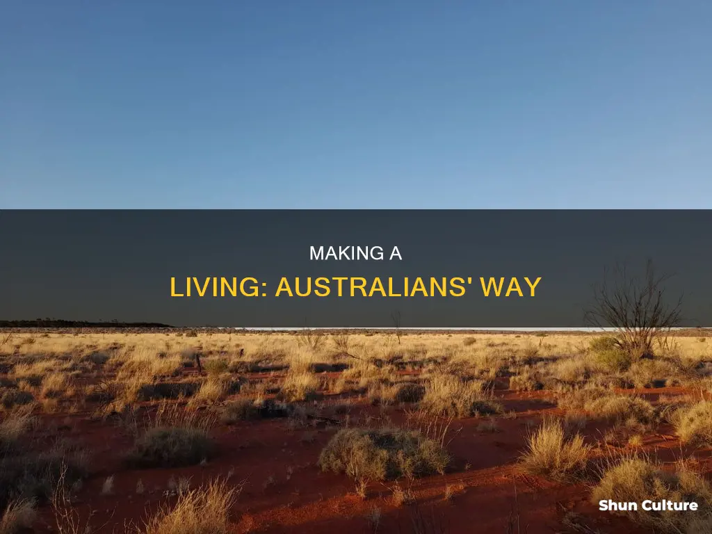 how the people make a living in australia