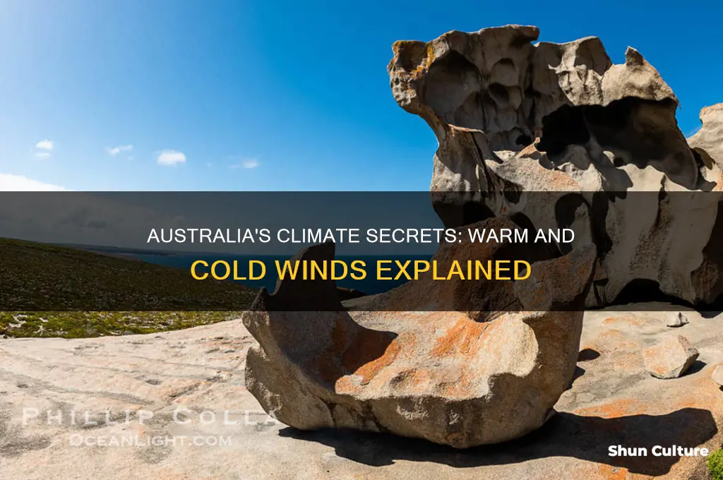 how the wind currents go to australia warm and colds