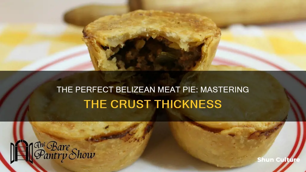 how thick is belizean meat pie crust