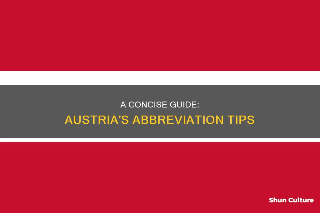 how to abbreviate austria