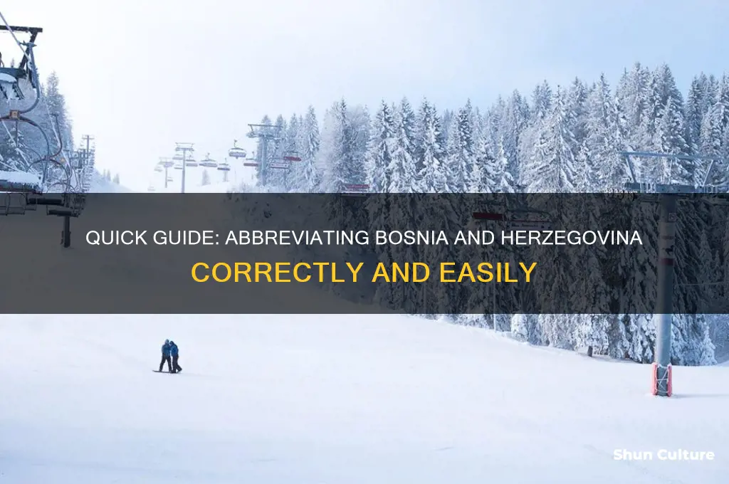 how to abbreviate bosnia and herzegovina