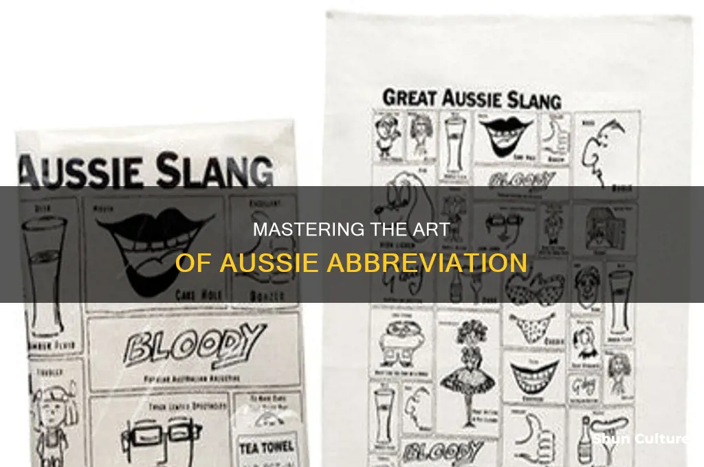 how to abbreviate like an australian