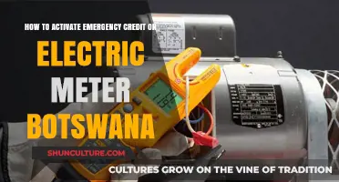 Activate Emergency Credit on Your Botswana Electric Meter: A Quick Guide