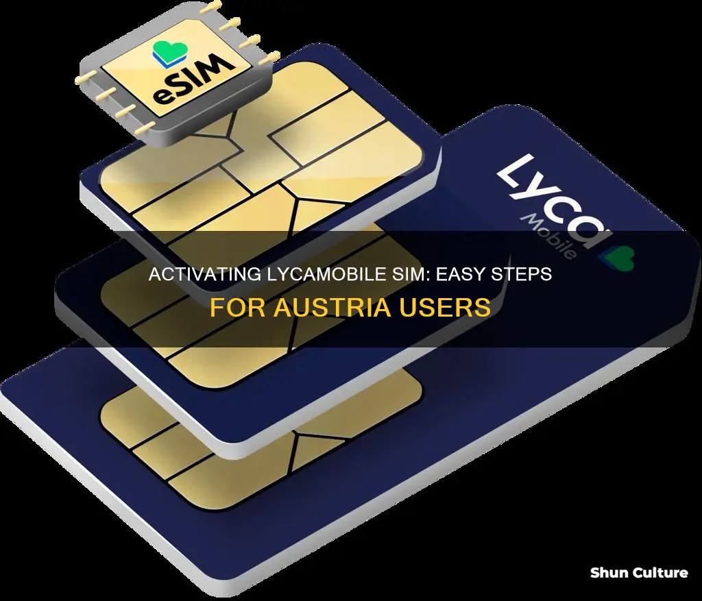 how to activate lycamobile sim in austria