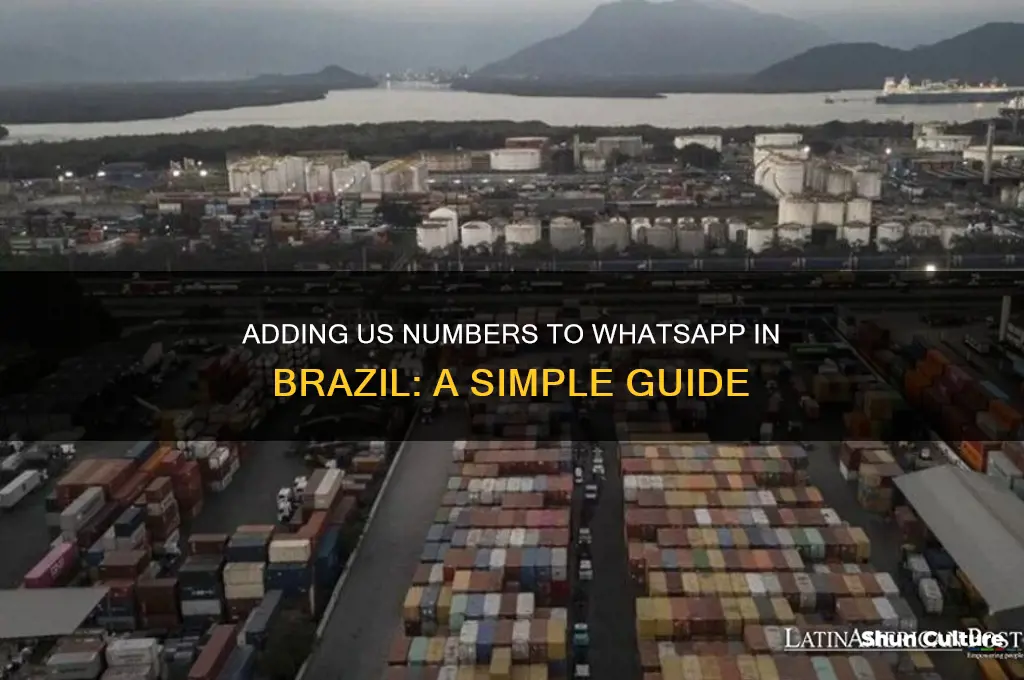 how to add a american number to whatsapp from brazil