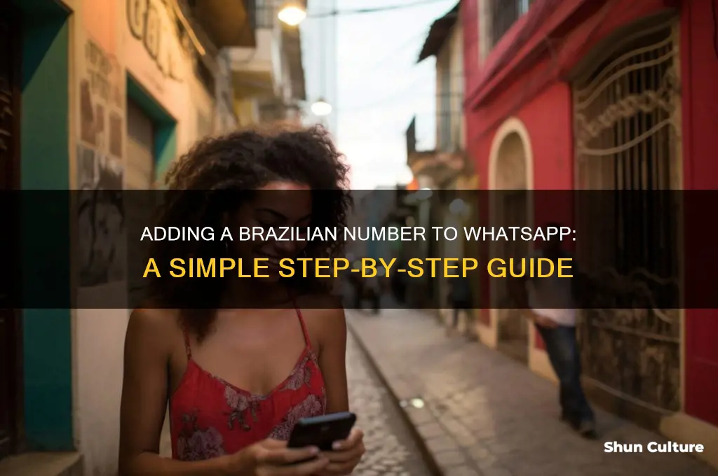 how to add a brazil number to whattsapp