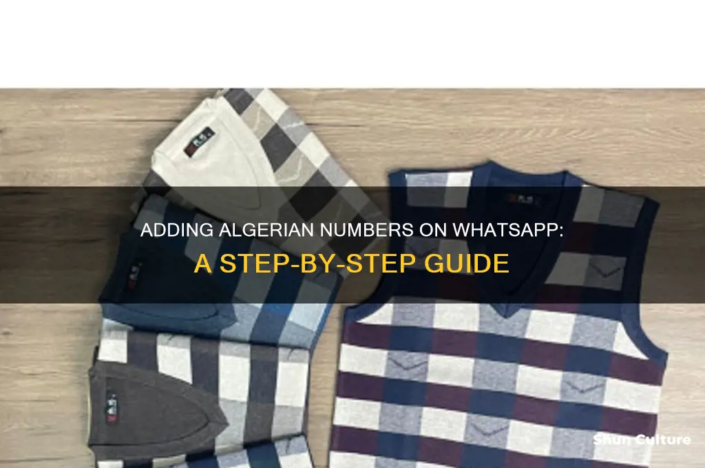 how to add algerian number on whatsapp
