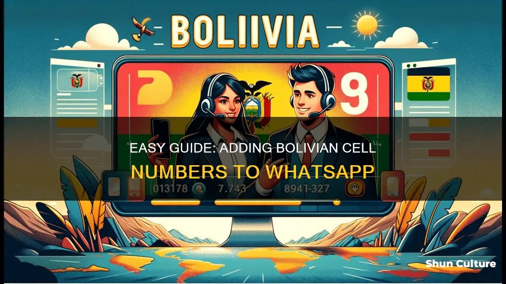 how to add bolivia cellphone for whatapp