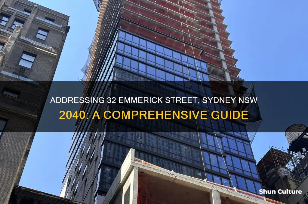 how to address 32 emmerick street sydney nsw 2040 australia