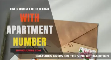 Addressing Letters to Brazil: Including Apartment Numbers Correctly