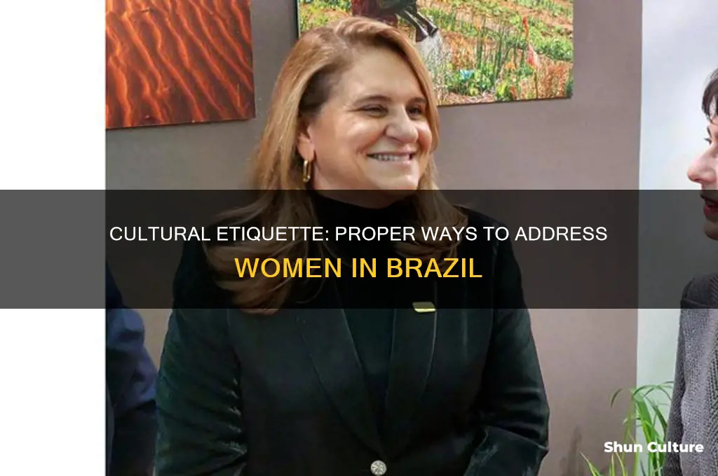 how to address a woman in brazil