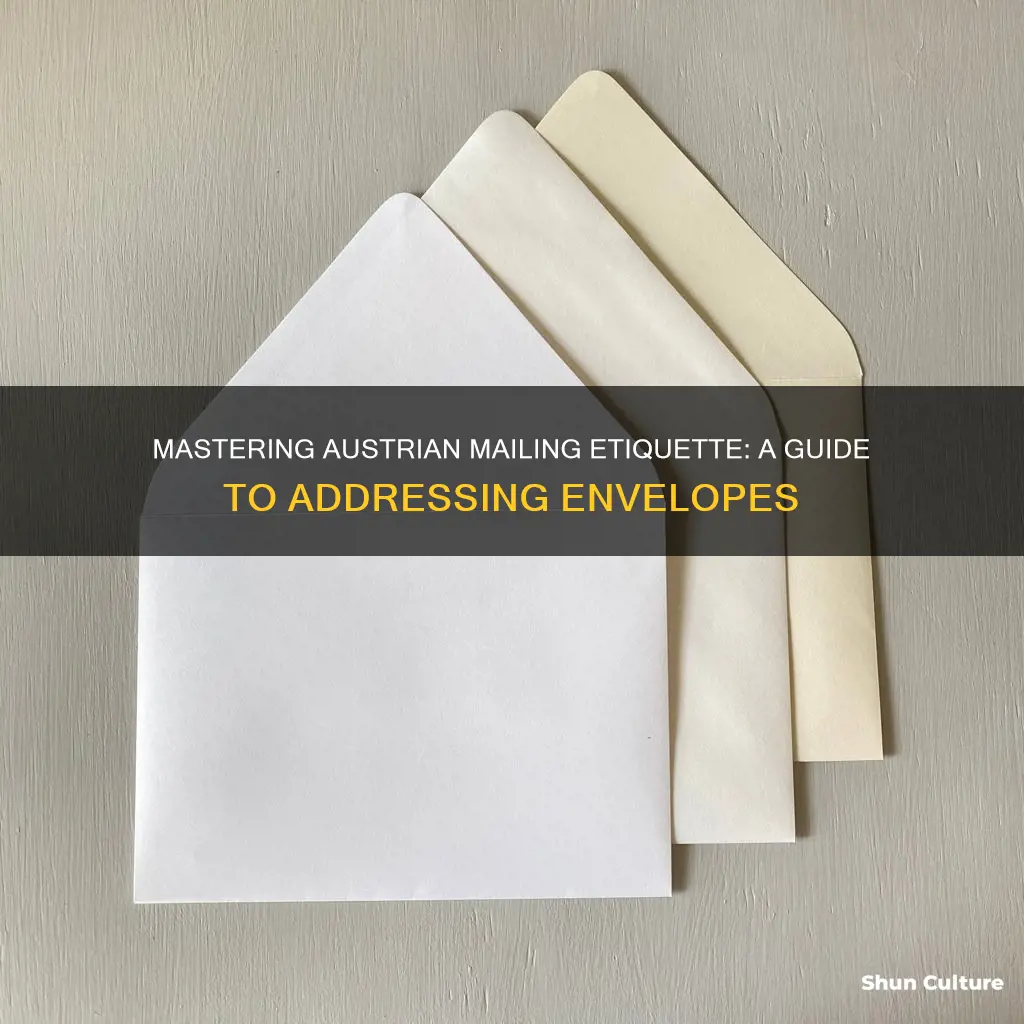 how to address an envelope in austria