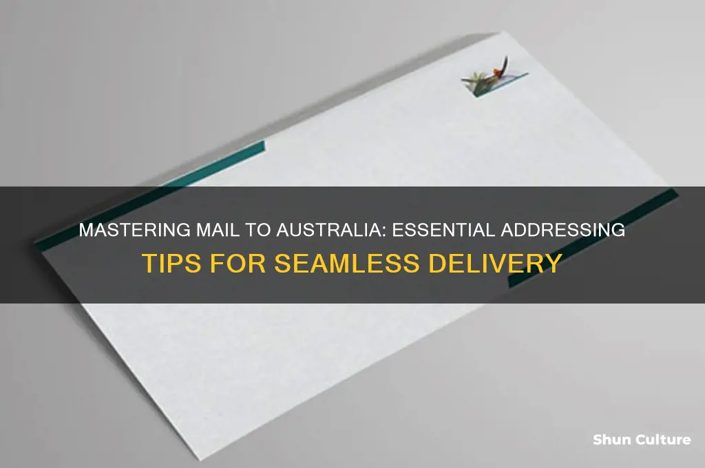 how to address mail going to australia